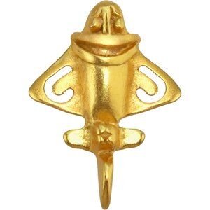 Elegant 24k Gold Quimbaya Flyer Pin - History Meets Fashion in a Gift Box